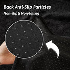 Couch Cover for 3 Cushion Cat Scratch Proof Couch Protector Washable Sofa Covers Sectional Black Couch Covers for Dogs Soft L Shape Sofa Slipcover for Pets Kids, 91" x 134"