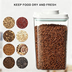 Dog Cat Pop Food Storage Container Airtight Pet Treat Container 2.8qt*2 | Stackable Pet Storage Bin Pop Lid Plastic Container for Kibble & Treats BPA-Free One-Touch Opening for Kitchen Organizer