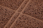 Amazon Basics Less-Mess Cat Litter Box Mat, 24" x 35", Unscented, Brown