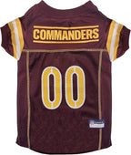 Pets First NFL NFC East Mesh Jersey for Dogs Large Washington Commanders