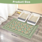 Unicorn Catcher 33"x22" Cat Litter Mat Non-Slip Washable Litter Box Mat | High-Density PVC Litter Catcher Mat Efficiently Traps Scattered Litter From Paws To Keep Floors Clean