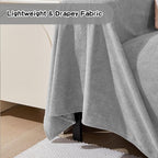 Couch Cover for 2 Cushion Sofa, Washable Cat Scratch Proof Sofa Covers Love Seat L Shape Soft Sectional Sofa Slipcover Furniture Protector for Dogs Pets Kids, 71" x 102", Light Grey