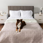 PetAmi Waterproof Couch Cover for Dog Nonslip Bed Sofa Blanket 102x82 Beige