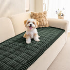 Pet Couch Covers for Sofa, Non Slip Dog Couch Cover Protector | Soft Washable Sofa Covers for 3 Cushion Couch, Dog Mat for Couches and Sofas, Against Fur & Dirt,Moss Green, 27.6" x 70.9"