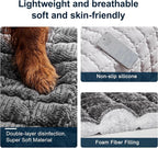 Couch Cover for Dogs Washable,Non-Slip Fuzzy Sofa Covers for Pets | Thick Soft Furniture Protector Fits Loveseat & Sectional,Against Fur&Dirt(Dark Gray, 1pc/36"x58"/Seat Cover)