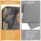 2 Pack Cat Wall Scratcher, Art Cat Scratching Board for Cats | Wall Mounted Cat Scratch Pad, Water-Based Ink, Hook&Loop Strips, Floor or Wall Use, 16.7x11x1 Inch, Owl & Butterfly