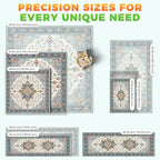 Hompet Cat Litter Mat 2 Pack, 18x54 Large Machine Washable Trapping Mats for Cats, Super Absorbent & Urine-Proof Cat Litter Box Mat for Floor, Waterproof & Non Slip Kitty Litter Rug