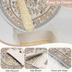 Bienbee Cat Litter Mat, 33" x 22" Dense Trapping Mesh for Litter Boxes | Litter Box Mat with PVC Mesh, Waterproof &Urineproof, Non-Slip Grip, Soft On Kitty Paws and Easy to Clean to Protect Floor