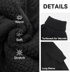 cyeollo Dog Sweater Long Sleeve Knitted Turtleneck Pullover Warm Clothes | Ultra Soft Warm Knit, Full Coverage, 4-Way Stretch for Easy Movement, Easy On & Off, Winter Daily Wear for Small Dogs
