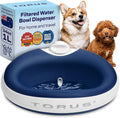 Mini Filtered Water Bowl for Cats & Small Dogs, 1L/34oz - No Power Needed, Auto-Refill, No Spill, Portable Travel Lock, Carbon Filter, BPA-Free, Puppies & Kittens
