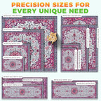 Hompet Cat Litter Mat 2 Pack, 54x54 Large Machine Washable Trapping Mats for Cats, Super Absorbent & Urine-Proof Cat Litter Box Mat for Floor, Waterproof & Non Slip Kitty Litter Rug