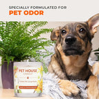 Pet House Fall Candles, Long Lasting, Clean Burning, Soy Wax Scented Candles for Pet Odor, Caramel Latte, 2 Pack