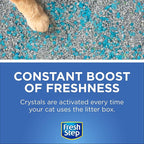 Fresh Step Cat Litter Crystals Deodorizer, Non Toxic Odor Neutralizing Crystals for Litter Boxes That Help Control Smells and Keep Home Areas Fresh, Fresh Scent, 15 Ounce - 3 Pack | Non-toxic crystals neutralize odor at the source in any litter box, ke...