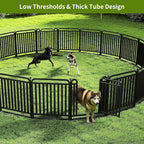 32" H Dog Playpens, Upgraded Heavy Duty Tube Puppy Play Pen for Indoors,Dog playpen Outdoor for Small Medium Dogs, Portable Dog Pen, 32 Panels
