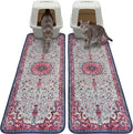 Hompet Cat Litter Mat 2 Pack, 20x60 Large Machine Washable Trapping Mats for Cats, Super Absorbent & Urine-Proof Cat Litter Box Mat for Floor, Waterproof & Non Slip Kitty Litter Rug