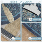 Unicorn Catcher 33"x22" Cat Litter Mat Non-Slip Washable Litter Box Mat | High-Density PVC Litter Catcher Mat Efficiently Traps Scattered Litter From Paws To Keep Floors Clean