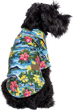 Parisian Pet Floral Dog Shirt - Cotton Clothes for Small Dogs - Stylish Dog Beach Outfit - Lightweight and Soft Puppy Clothes - Trendy Tshirts for Dogs - Comfortable Summer Vacation Pet Apparel