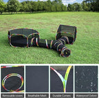 Outdoor Cat Enclosure, 3-in-1 Portable Pop Up Cat Mesh Tent with Tunnel for Cat Run, Easy Set Up and Foldable Catio Playground for Indoor Cats, Rabbits & Small Animals, Includes Storage Bag