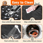 Elufa Hard Bottom Dog Car Seat Cover for Back Seat, 52" Back Seat Extender for Dogs, Waterproof Nonslip Dog Hammock with Flat Platform, Supports up to 500 lbs, Fits Cars, SUVs & Trucks