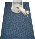 UPSKY Waterproof Cat Litter Mat Large 35" x 24" Soft on Kitty Paws, Blue | Litter Box Mat, Cat Litter Mat Litter Trapping Mat, Waterproof Scatter Control, For Indoor Cats, Easy to Clean