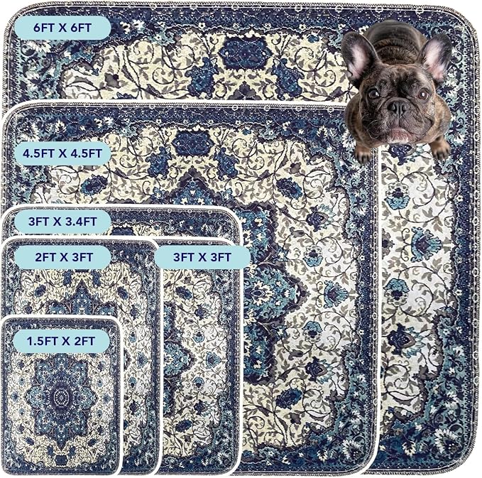 PUPIBOO Washable Pee Pads for Dogs and Cats - Super Absorbent Reusable Puppy Training Pads - 100% Waterproof, Leak-Proof & Non-Slip Whelping Pads for Pet Housebreaking