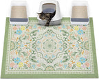 Glittme Cat Litter Mat, 47"x35" Non-Slip Washable Trapping Mat for Cats | Litter Trapping Mat With Thick PVC Coil To Catch Scatter, Soft On Paws And Waterproof Bottom To Protect Floors