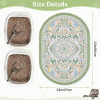 Bienbee Cat Litter Mat, 33" x 22" Dense Trapping Mesh for Litter Boxes | Litter Box Mat with PVC Mesh, Waterproof &Urineproof, Non-Slip Grip, Soft On Kitty Paws and Easy to Clean to Protect Floor