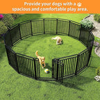 Puppy Playpen Dog Playpens Fence Outdoor Thickened Metal Tube, Low Threshold Dog Play Pen Indoors, 32" Height 36 Panels for Small/Medium/Large Dogs (Black)