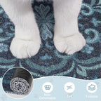 Unicorn Catcher 24"x15" Cat Litter Mat Non-Slip Washable Litter Box Mat | High-Density PVC Litter Catcher Mat Efficiently Traps Scattered Litter From Paws To Keep Floors Clean