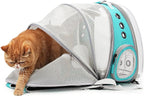 Lollimeow Cat Carrier Backpack, Expandable Bubble Pet Carrier for Cats and Small Dogs, Airline Approved Travel Backpack for Hiking, Walking & Outdoor Adventures - Supports up to 14 lbs