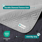 PetAmi Waterproof Couch Cover for Dog Bed Sofa Blanket 102x82 Light Gray