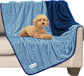 PetAmi Waterproof Dog Blanket, Leakproof Puppy Blanket, 40x60 Navy Blue | For Medium Large Pets, Furniture Sofa Couch Cover Protector, Fleece Throw Indoor Cat Kitten, Reversible Washable Soft Plush