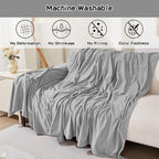 Couch Cover for 2 Cushion Sofa, Washable Cat Scratch Proof Sofa Covers Love Seat L Shape Soft Sectional Sofa Slipcover Furniture Protector for Dogs Pets Kids, 71" x 102", Light Grey