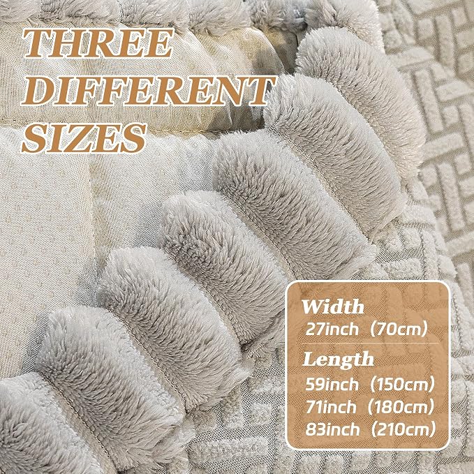 Plush Couch Cover for Dogs – Non Slip Pet Sofa Protector, Ultra Soft Washable Couch Cover for Pets, Anti-Slip Backing Furniture Protector for Cats & Dogs, Fits Standard & L-Shape Sofas (3 Sizes)