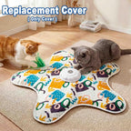 21 Pcs Interactive Cat Toys for Indoor Cats, Rechargeable Touch Activated Automatic Cat Toy with 2 Chasing Feathers, Bird Chirping for Bored Indoor Kittens