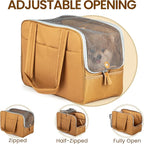 Dog Purse Carrier for Small Dogs – Cotton Padded Interior, Multiple Pockets, Breathable Mesh & Comfortable Strap – Durable Polyester Travel Bag, Lightweight Cat Carrier - Versatile Small Pet Bag