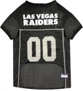 Pets First NFL Raiders Dog Jersey, Size Medium, Football Shirt Costume for Pet, Dog Sports T-Shirt, NFL Team Clothing for Cats, Licensed Pet Apparel Available in 7 Sizes and 32 Teams