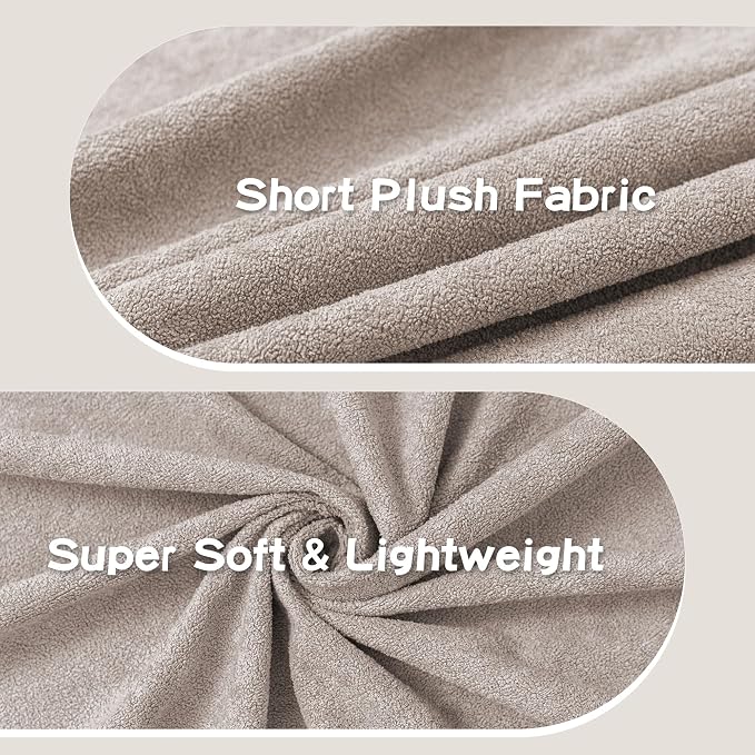 Small Couch Cover Oversized Armchair Sofa Covers Washable for Dogs Single Recliner Sofa Slipcover, Cat Scratch Proof Soft Sofa Throw Protector for Pets, 71" x 91", Oat