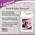 Capture Pet Stain & Odor Remover - Enzyme Pet Odor Eliminator - 1 Gallon | Carpet Stain Remover for Cats & Dog Pee Smell, Cat Urine Destroyer, Carpet Cleaner Spray