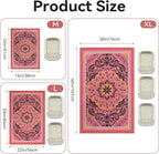 Cat Litter Mat, 24"x15" High-Density PVC Cat Litters Trapping Mat, Waterproof & Non-Slip Backing, Litter Box Catcher, Soft on Kitty Paws, Easy Washable Pet Supplies Pink