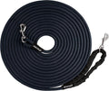 Tuff Pupper Heavy Duty 30 Foot Long Rope Leash for Dogs | Dog Recall Training Leash | High Visibility Strong Climbing Rope Leashes | Hand or Waist Worn | Stainless Steel 360° Clips for Tangle Free Use