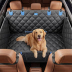 Rorhxia Dog Seat Cover for Backseat, [Ultimate Safe, Comfortable and Large Space] Waterproof 600D Heavy Duty Dog Car Hammock, Release Passenger Seats, Fits Sedan/SUV/Truck, Large Dog Friendly, L
