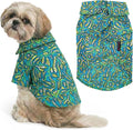 Parisian Pet Tribal Leaves Dog Shirt - Cotton Clothes for Medium Dogs - Stylish Tropical Dog Outfit - Lightweight and Soft Puppy Clothes - Trendy Tshirts for Dogs - Comfortable Summer Camp Pet Apparel