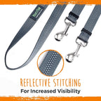 Mighty Paw Double Dog Leash, No Tangle Adjustable Split Lead for Two Dogs | Fits 0-100 Lb, 16-24 In Range, Reflective Stitching, Waterproof, Neoprene Padded Handle