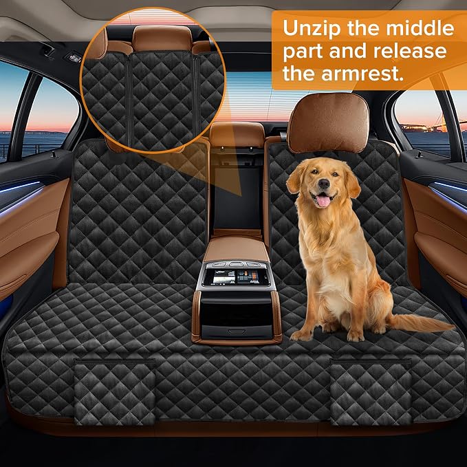 Dog Car Seat Cover for Back Seat for Mercedes Benz GLC 300 C300 GLE 350 450 | for Benz GLA GLB 250 C250 C350 E350 E450 Accessories 2000-2026 2027, Waterproof Non-Slip Pet Bench Backseat Covers