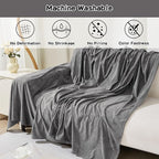 Couch Cover for 3 Cushion Couch Cat Scratch Proof Sofa Covers Washable Couch Protector Sectional Couch Covers for Dogs Soft Couch Cover Blanket Sofa Slipcover for Pets Kids, 91" x 134", Grey