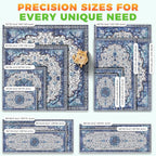 Hompet Cat Litter Mat 2 Pack, 54x54 Large Machine Washable Trapping Mats for Cats, Super Absorbent & Urine-Proof Cat Litter Box Mat for Floor, Waterproof & Non Slip Kitty Litter Rug