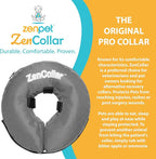 ZenPet Recovery Inflatable Collar for Dogs & Cats – Soft, Comfortable, Safe & Stress-Free Healing Alternative E-Collar After Surgery, Adjustable Donut Design, Secure Fit (X-Small)
