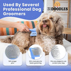 Slicker Brush for Dogs, Pet Grooming Brushes for Doodles & Poodles, Small | Best Brush For Long Haired Dogs, Dematting Comb & Deshedding Tools For Goldendoodle Coats, Puppy Matting Grooming Supplies