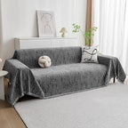 MYSKY HOME Couch Covers for Sofa, Dog Couch Cover Protector, Dark Grey Lines Sofa Covers for Sectional L Shape, Pets Couch Throw Cover Washable Durable Large Couch Cover for Dogs, Cats, 71"X102"
